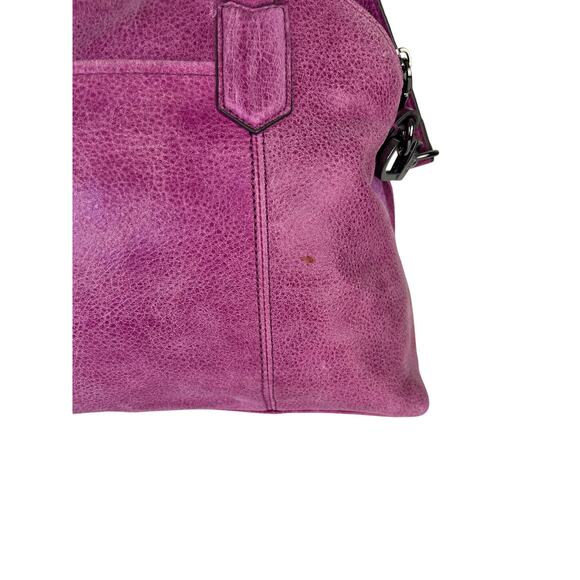Aimee Kestenberg Fuchsia Leather Shoulder Bag - Picture 5 of 10